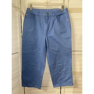 Lauren Jeans Co. Ralph Lauren Women’s True Blue Pants 100% Cotton Size 8 Capris